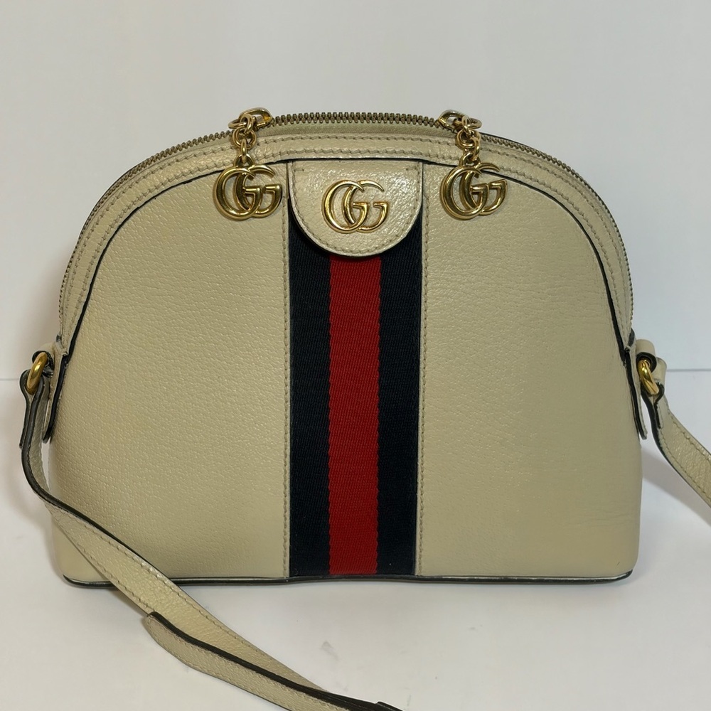 SOLD

Gucci Ophidia Dome Bag in Cream, Red & Blue - Crossbody